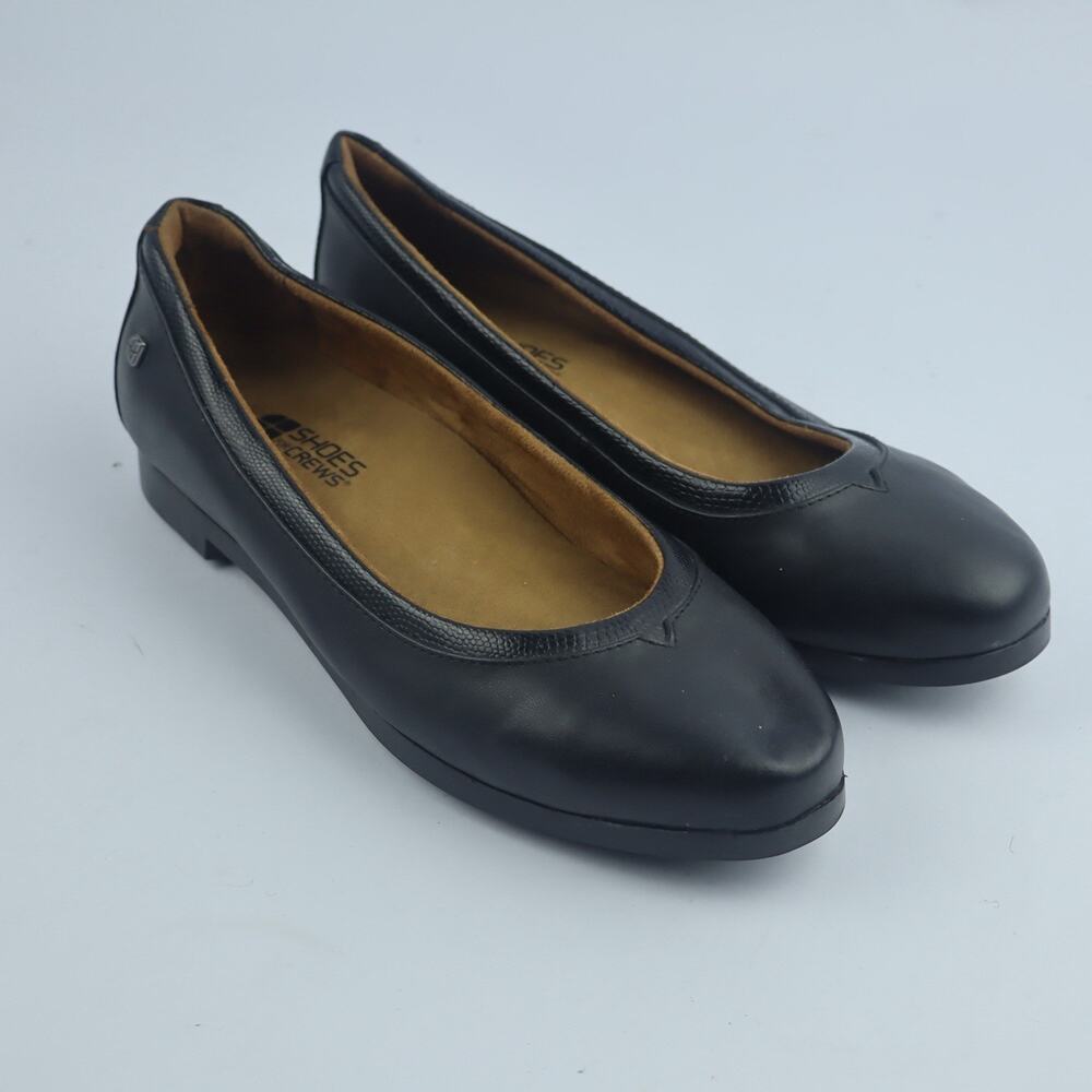 Shoes for Crews Women's Shoes size 6.5 Loafers Slip-On Slip Resistant Black Flat